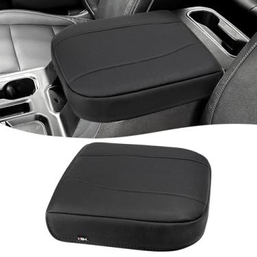 Imagem de KBH Capa de apoio de braço do console central para GMC Sierra e Chevrolet Chevy Silverado 2019-2026, Yukon & Tahoe & Suburban 2021-2026, assento de balde, protetor de tampa de descanso de braço