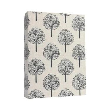 Imagem de Álbum De Fotos 4x6 Com 100 Bolsos, Capa De Linho, Scrapbook DIY Escrev