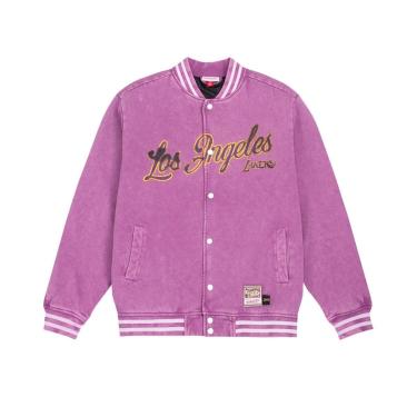 Imagem de Jaqueta Mitchell & Ness Oversized Varsity Full-Snap Los Angeles Lakers Masculino-Masculino