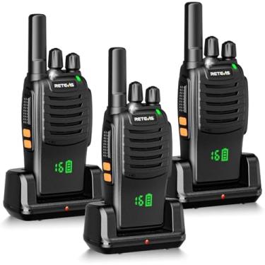 Imagem de Retevis Walkie Talkies H-777H Recarregáveis, Rádios Bidirecionais De Longo Alcance, Usb-C, Vox, Antena Curta, Display Oculto, Lanterna, Rádio Portátil Bidirecional Para Adultos, Varejo, Clube Religi