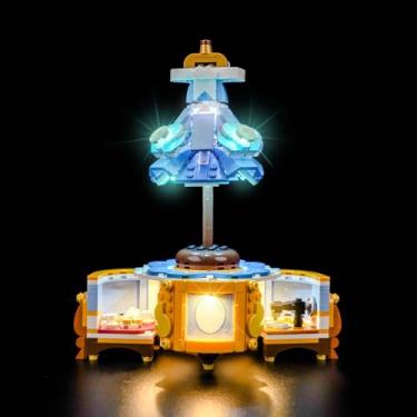 Imagem de LocoLee Kit de luz compatível com Lego 43266 vestido de Cinderela – sem modelo apenas luz, acessórios de iluminação LED compatíveis com o vestido elegante da Lego Cinderela 43266
