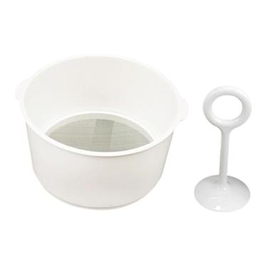 Imagem de WeiLaiKeQi Peneira de malha fina para alimentos, peneira de farinha de malha 80, coador reutilizável, utensílio de cozinha para leite de soja, smoothies,