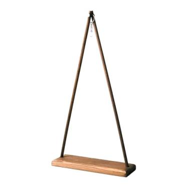 Imagem de Fenteer Suporte de madeira para sinos de vento, suporte para lanternas, sólido para sinos de vento, rack de armazenamento para escritório, pátio, inauguração