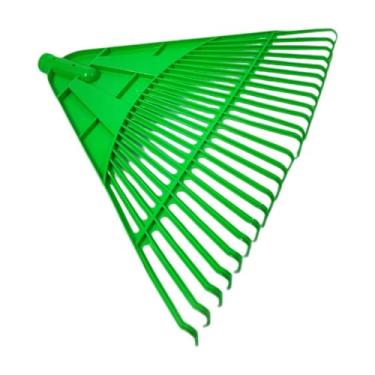 Imagem de WeiLaiKeQi Cabeça de ancinho para gramado com 24 dentes, versátil, fácil de instalar, leve, ferramenta de jardinagem para remoção de folhas, grama, Verde