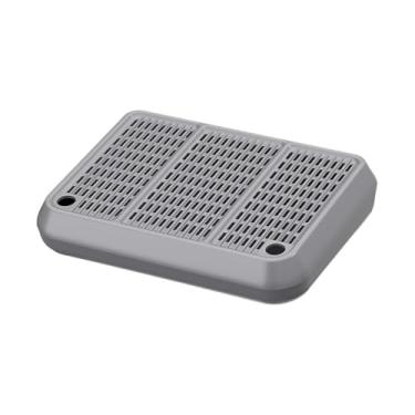 Imagem de Bothyi Banquinho com pedais para gatos, mantém a caixa de areia organizada, plataforma removível para os pés, rampa para caixa de areia de gatos, acessórios, Cinza Claro