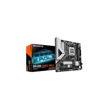 Imagem de Placa Mãe Gigabyte B840M EAGLE WIFI6, AMD AM5, Micro ATX, DDR5, RGB, Wi-Fi 6, Bluetooth, Preto - B84MELW-00