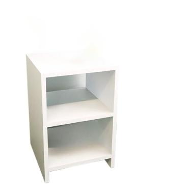 Imagem de Mesa de Cabeceira Nicho Quarto Casal Decoração com três opções de cores mesa de cabeceira，criado mudo，criador mundo pra quarto，de cabeceira quarto(Branco)