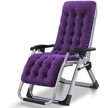 Imagem de AkosOL Cadeira reclinável portátil leve para uso ao ar livre, casa, escritório, almoço, acampamento, praia, sol, loung-azul, presente, Rple