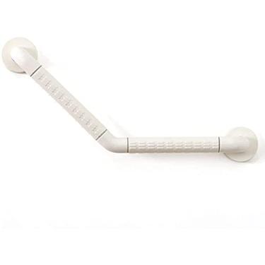 Imagem de Barras de apoio para banheiras e chuveiros, barra de apoio de parede curvada de 135 graus, barra de apoio antiderrapante de aço inoxidável, corrimão de suporte de assistência de banheira, para