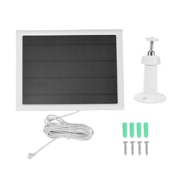 Imagem de POCREATION Painel para Carregador Solar Flexível Monocristalino IP66 Com Suporte Ajustável 360 Graus, Cabo de (1 unidade)