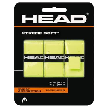 Imagem de HEAD Xtreme Soft Racquet Overgrip – Fita adesiva para raquete de tênis – pacote com 3, amarela