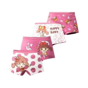 Imagem de Calcinhas De Algodão Com Personagens De Desenhos Animados Para Meninas