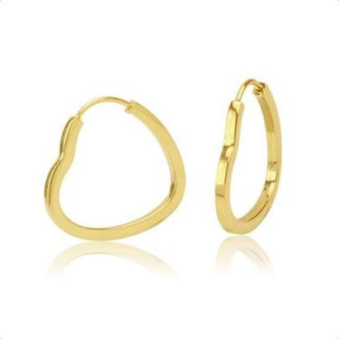 Imagem de Brinco Argola Ouro 18k Infantil 2º Furo 14mm - Paulistana Joias