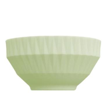 Imagem de Bowl Tigela Sobremesa Verde Relevo Diamante 422 ml Porcelana - Germer 