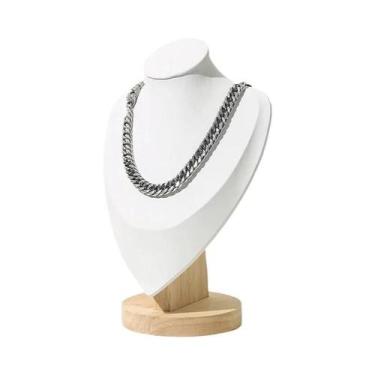 Imagem de Expositor De Joias Em Bambu: Busto Para Colares E Joias  Ideal Para Ve