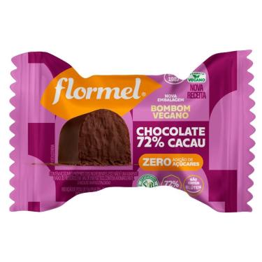 Imagem de Bombons Flormel Vegano Chocolate 72% Cacau com 12g