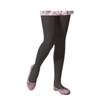 Imagem de Meia Calça Infantil Canellada Selene Fio 70, Preto, G
