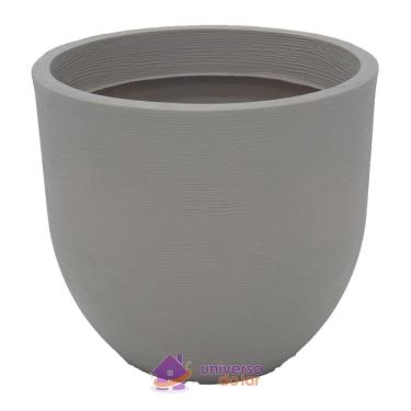 Imagem de Vaso Laos Tramontina Basic Em Polietileno Concreto 38 Cm Tramontina