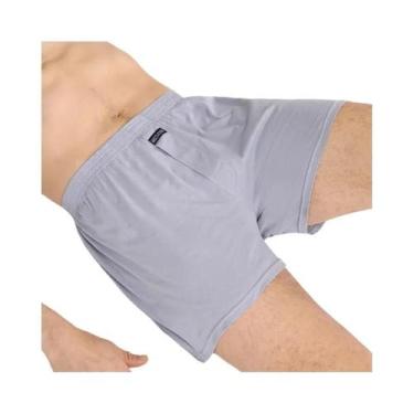 Imagem de Cuecas Boxer Masculinas De Algodão Respirável Com Cintura Alta, Ajuste