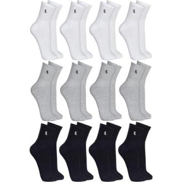 Imagem de Meia Lupo Sport Cano Médio 3245 C/12, Sortido, 37-40