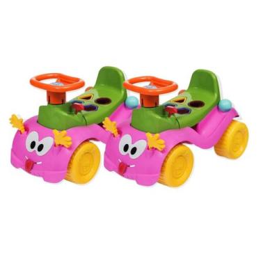 Imagem de Combo 2 Totokinhas Motoca Triciclo Infantil Buzina Bolinha Didático Me