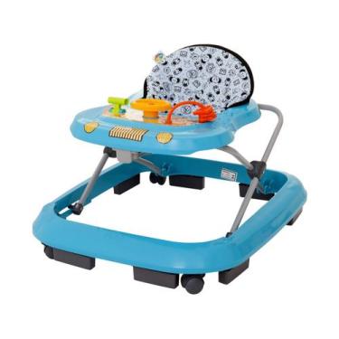 Imagem de Andador Infantil Musical para Bebê com Regulagem Azul - Tutti Baby, Az