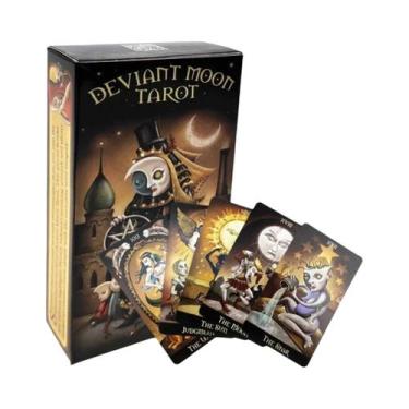 Imagem de Versão Em Inglês Das Cartas De Tarô Deviant Moon, Jogo De Divinação Do