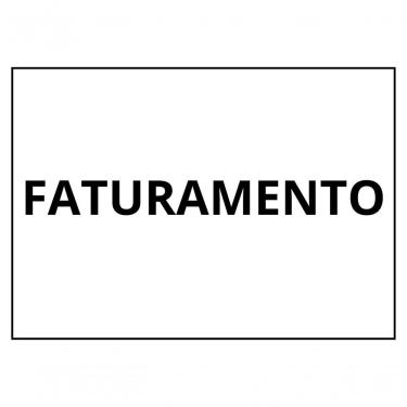 Imagem de Placa de Sinalização 1-2 Oficio Faturamento [F031] para Identificação de Setor em MDF Gravado a Laser Natural Trovarelli