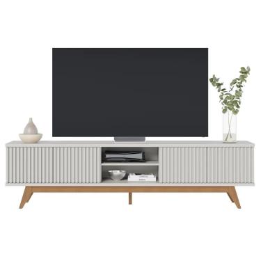 Imagem de Rack Bancada Para Tv 75 Pol. Martires C05 Off White - Mpozenato