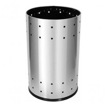 Imagem de Lixeira Telada B10 36L em Aço Inox Abertura Manual com Fundo Plástico ABS Inox
