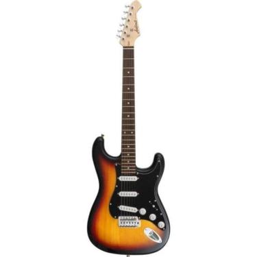 Imagem de Guitarra Elétrica Pro II STG-003-SPL com 22 Trastes, Escala Rosewood, 3 Tone Sunburst A...