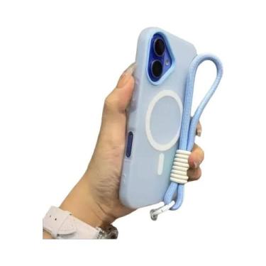 Imagem de Capa Magsafe Candy Contrast Com Cordão Para iPhone 17 16 15 14 13 12 1