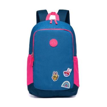 Imagem de Mochila Bolsa Trekker Escolar Feminina Juvenil Reforçada Dia A Dia