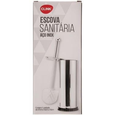 Imagem de Escova Sanitária com Suporte Inox para Limpeza do Vaso em Plástico e Aço com Base Resis...