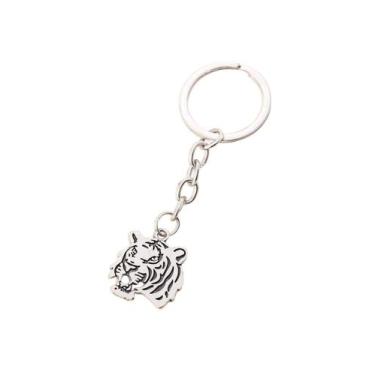 Imagem de Chaveiro Creative Tiger Head Metal Alloy 3x5cm 20g - yiweisai