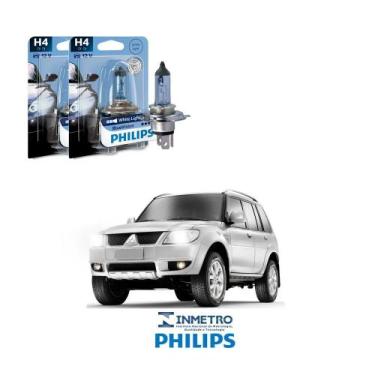 Imagem de Lâmpadas Farol Mitsubishi Pajero TR4 Philips H4 BlueVision