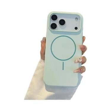 Imagem de Capa De Silicone Líquido Magnética De Luxo Para iPhone 17 pro Max Com 