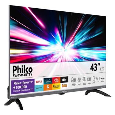 Imagem de Smart TV 43 P43KRA Roku Full HD Philco, Cinza, Bivolt