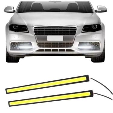 Imagem de Par Barra Led Drl 12V Farol Auxiliar Carro 17cm Automotivo Fita - ASX 