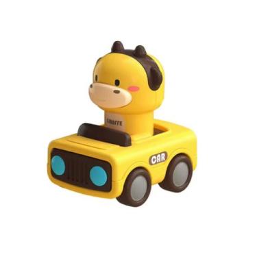 Imagem de Carrinho com Bichinho Divertido - Fashion, Amarelo