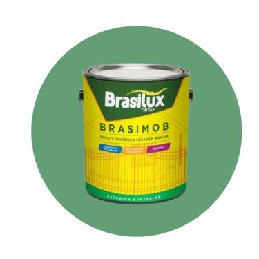 Imagem de Esmalte Sintetico Brasimob Brasilux 3,6L, Verde Nilo