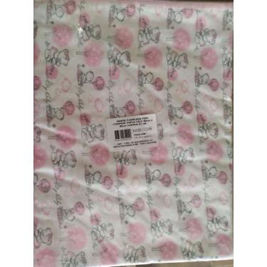 Imagem de Manta Flanelada Papi Compose Dupla Face, 208 - ursa rabisco rosa