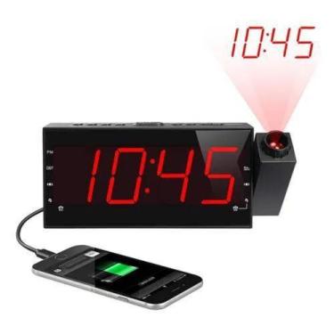 Imagem de Despertador Radio Relógio Digital Lelong E Projetor De Hora