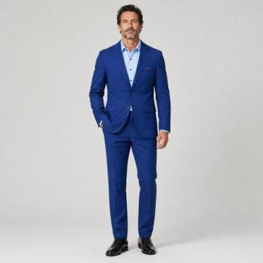 Imagem de Terno Premium Slim - Camisaria Colombo, Azul noiite, 48