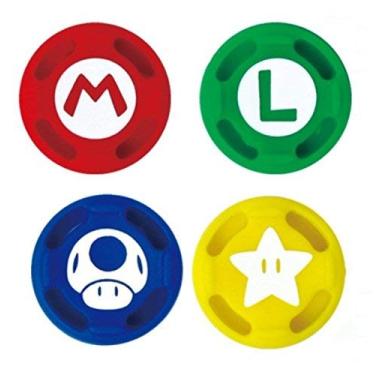 Imagem de Tampa anal�gica de silicone para polegar aderente bon�s Joysticks capa para controle Nintendo Switch NS JoyCon, 4 Pieces