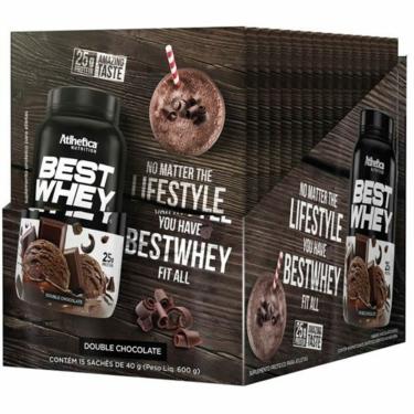Imagem de Best Whey - 15 sachês 40g Double de Chocolate - Atlhetica Nutrition