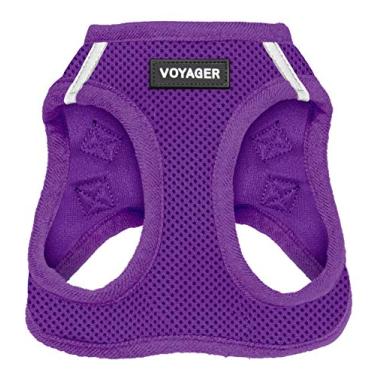 Imagem de Arreio para cães Voyager Step-in Air – Arreio para todos os climas para cães pequenos e médios da Best Pet Supplies – Roxo (Acabamento para combinação), PPP (Peito: 29-33 cm)