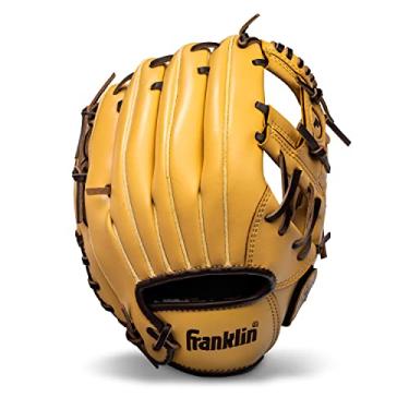 Imagem de Franklin Sports Luva de beisebol e softbol – Field Master – Luva de beisebol e softbol – Luva de camelo para adultos e jovens – para mão direita – 28 cm
