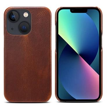 Imagem de GSYH Capa para iPhone 13 mini/13/13 Pro/13 Pro Max, capa protetora elegante e fina forte à prova de choque proteção total contra o corpo capa para celular antiderrapante, marrom, 13 15,5 cm