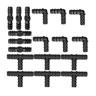 Imagem de Acoplamento reto, conector em T durável para estufas de jardins para mangueira de 1/2